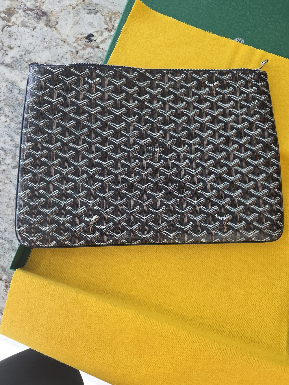 Goyard Senat MM Noir (Black)Goyardine canvas with black
